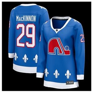 Fanatics Women’s Nathan MacKinnon Blue Colorado Avalanche Heritage Breakaway